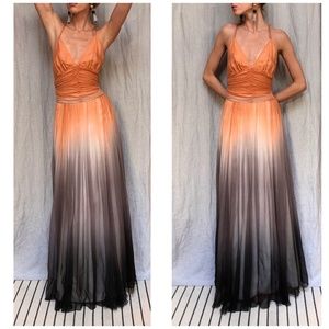 Hugo Boss 100% silk ombre dress 38FR